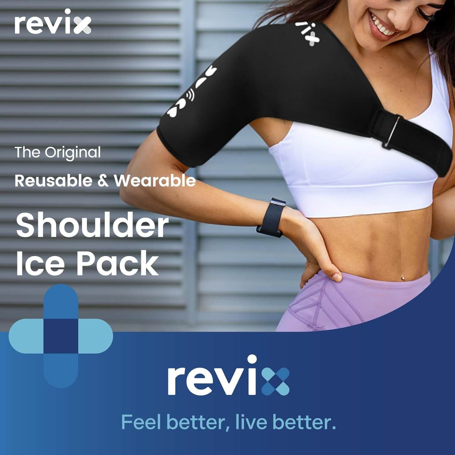 REVIX Shoulder Ice Pack Wrap Reusable