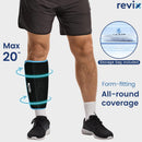 REVIX XL Calf and Shin Ice Packs for Shin Splints Reusable Leg Cold Pack Wraps