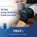 REVIX 3D Knee Ice Pack Wrap – Long-Lasting Cold Therapy with Innovative Dual-layer Gel