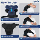 REVIX Shoulder Ice Pack Wrap, Ice Shoulder Brace for Rotator Cuff