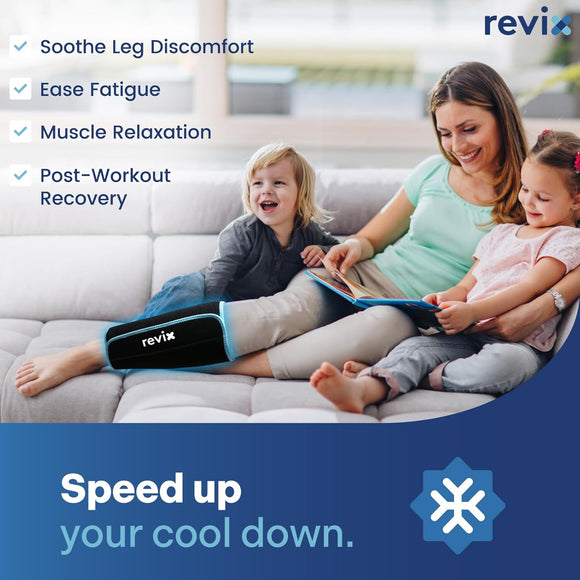 REVIX Calf and Shin Ice Packs for Shin Splints Reusable Leg Cold Pack Wraps