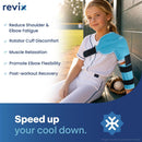 REVIX Youth Shoulder Elbow Ice Pack Wrap, Arm Ice Pack for Pitchers