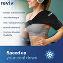 REVIX Triple-Layer Gel Shoulder Ice Pack Wrap for Rotator Cuff-5