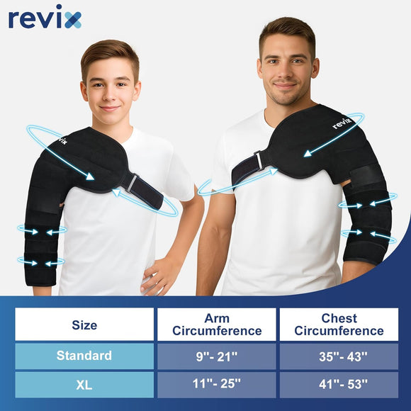 REVIX Arm Ice Pack Wrap for Pitchers – Shoulder and Elbow Ice Pack