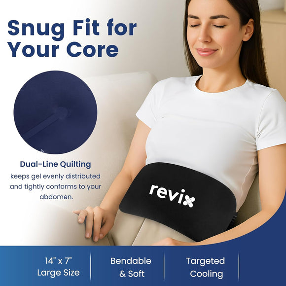 REVIX Ice Packs for Injuries Reusable Gel Cold Packs 14"x7"