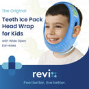 REVIX Teeth Ice Pack Head Wrap for Kids Ice Pack for Face & Jaw with 3D Fit