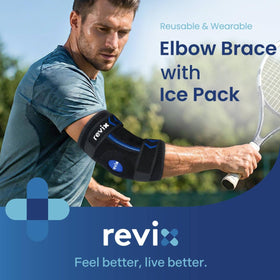 REVIX Cubital Tunnel Elbow Brace with Upgraded Soft Detachable Gel Pack - 0