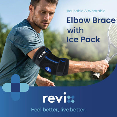 REVIX Cubital Tunnel Elbow Brace with Upgraded Soft Detachable Gel Pack - 0