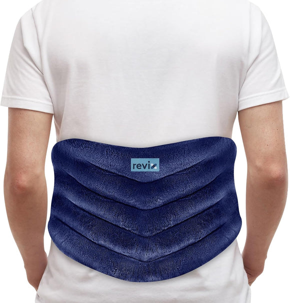 Almohadilla térmica de microondas REVIX para la espalda, bolsa térmica extra grande para microondas con calor húmedo