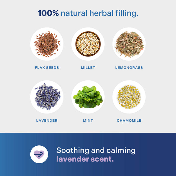 REVIX Microwave Heating Pad for Neck and Shoulders, Weighted Microwavable Heated Neck Wrap Warmer, Scented