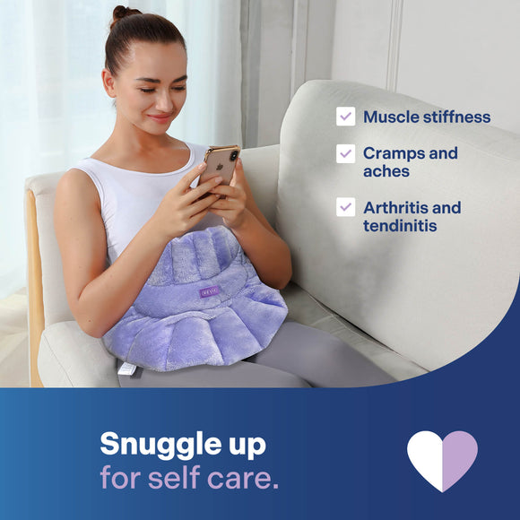 REVIX Microwave Heating Pad for Neck and Shoulders, Weighted Microwavable Heated Neck Wrap Warmer, Scented