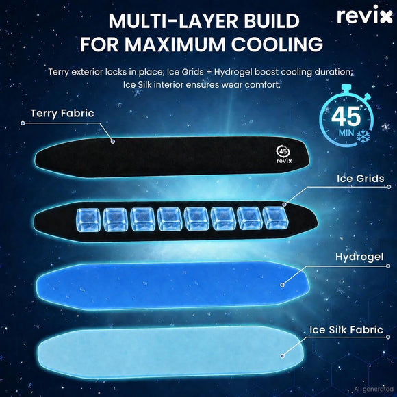 REVIX 45-Min Long-Lasting Extended Wrist Ice Pack Wrap for Carpal Tunnel