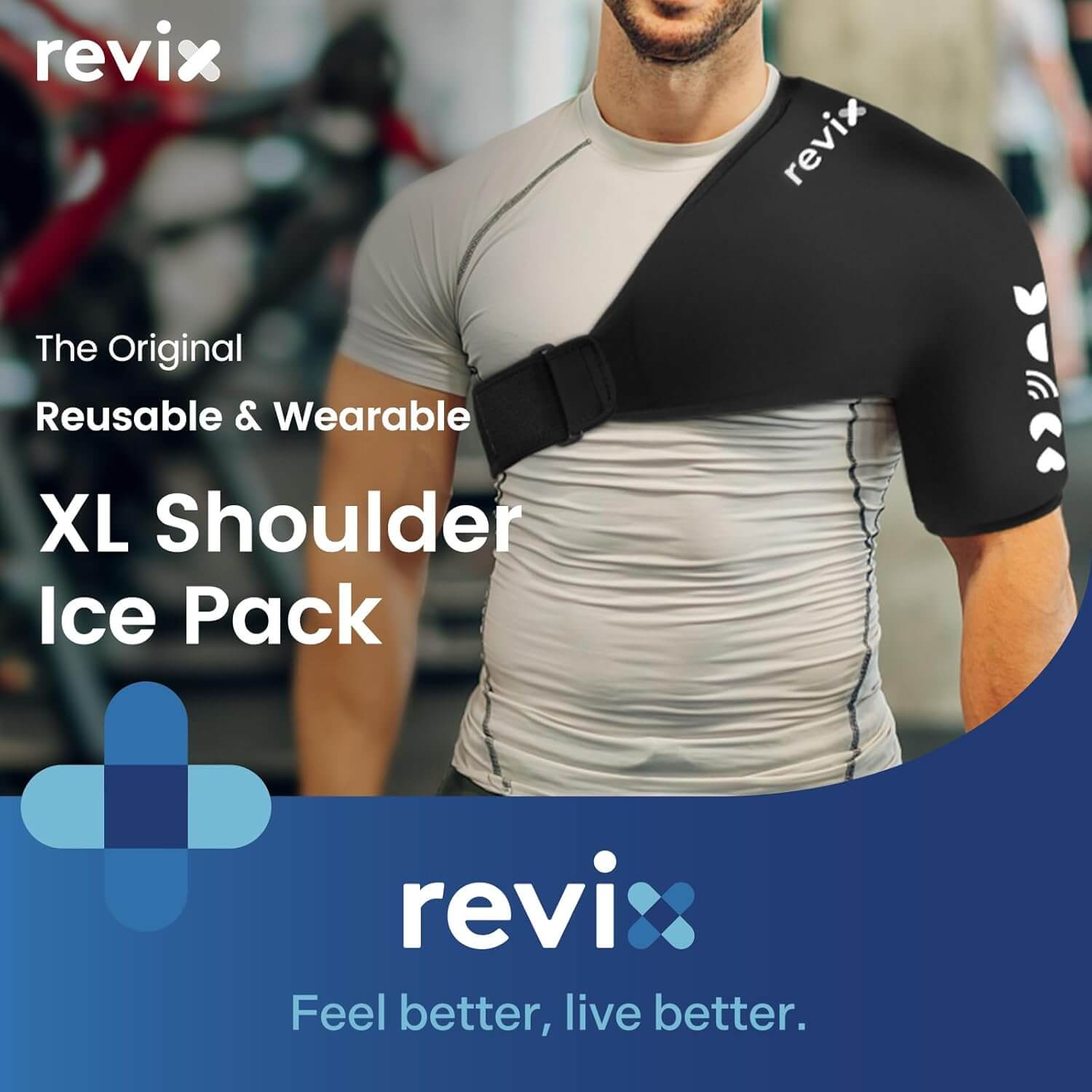 REVIX Shoulder Ice Pack Wrap Reusable