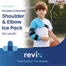 REVIX Youth Shoulder Elbow Ice Pack Wrap, Arm Ice Pack for Pitchers