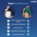 REVIX Youth Arm Ice Pack Wrap for Pitchers – Reusable Ice Arm Sleeve for Young Pitchers