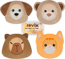 REVIX Kids Ice Packs for Boo Boos, Babies Small Gel Ice Pack Reusable for Toddlers with Soft Cloth Covers and Cute Animals Designs-1