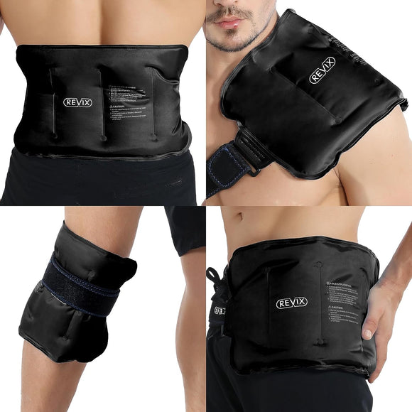 REVIX Ice Pack for Lower Back Pain Cold Compress Ice Bag for Shoulder, Neck, Hip, Arm & Knee