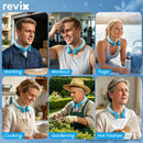 REVIX Large Neck Cooling Tube, 30% Thicker Ice Ring for Summer, Upgraded Wider Circumference Fits All Neck Sizes, Reusable Neck Cooler for Hot Weather, Outdoor Work, Sports, Long-Lasting Cold
