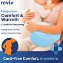REVIX Microwavable Heating Pad for Period Cramps, Hot Cold Wrap for Belly