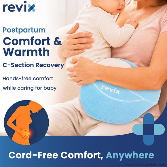 REVIX Microwavable Heating Pad for Period Cramps, Hot Cold Wrap for Belly