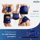 REVIX 2-Pack Large Cold Packs for Back, Rotator Cuff, Hip, Knee, and Shin, Versatile