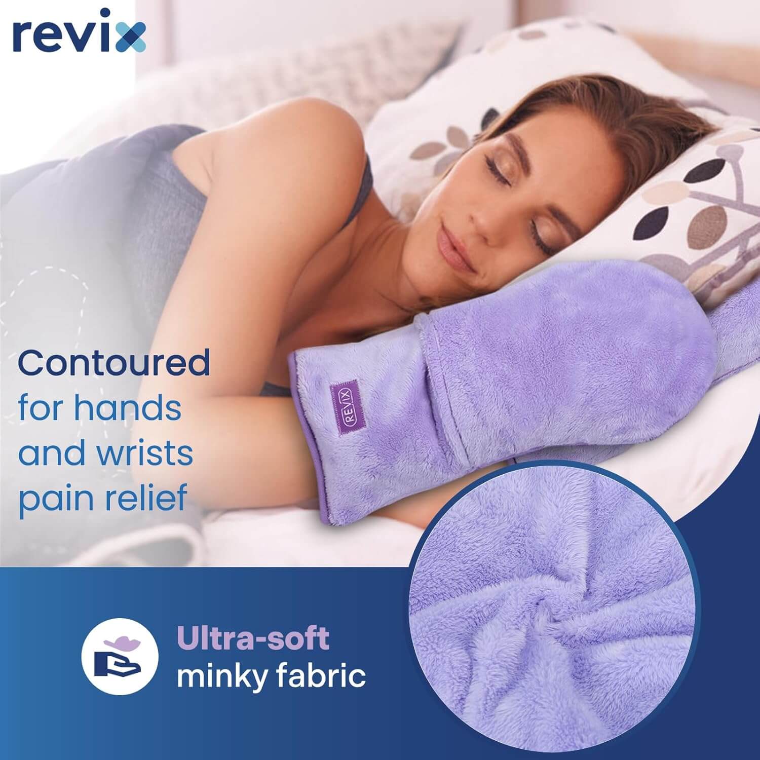 REVIX Heated Mitts for Arthritis and Hand Therapy, Microwavable Hand Warmer for Women and Men