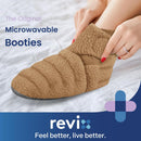 REVIX Microwavable Foot Warmers, Heated Booties for Cold Feet & Discomfort Relief