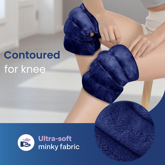 Deep Relief for Knees & Elbows with Moist Heat or Cold Compress: This REVIX microwavable knee heating pad provides targeted comfort through moist heat therapy, which draws moisture from the air and transfers it deep into tissues. 