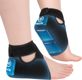 REVIX Heel Ice Pack Wrap with 45-Min Long Lasting Cold Therapy - 0