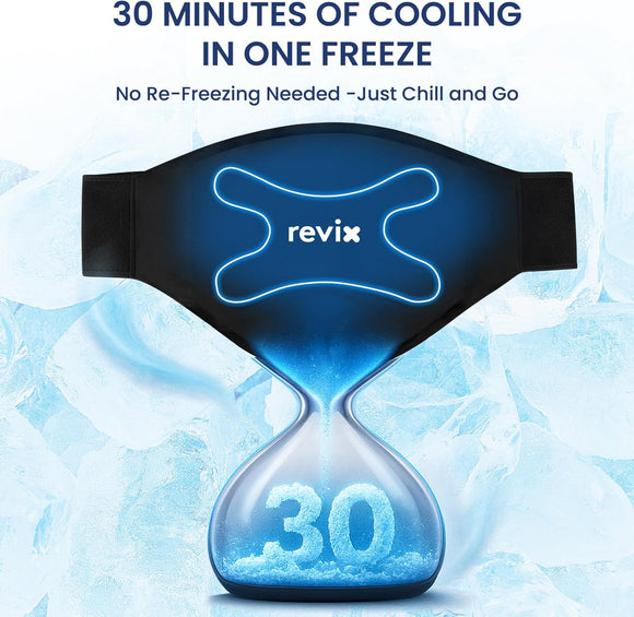 REVIX 3D Ice Pack for Back – 30 Min Long-Lasting Cold Therapy with Innovative Dual-Layer Gel