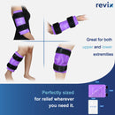 REVIX Ice Pack for Knee Pain Relief, Reusable Gel Ice Wrap for Leg Injuries