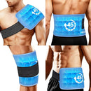 REVIX Ice Pack for Injuries Reusable with Elastic Strap, 45-Minute Long-Lasting Gel Cold Pack for Knee, Shoulder, Back-8