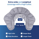 REVIX Heated Neck Wrap Microwavable Heating Pad for Neck and Shoulders