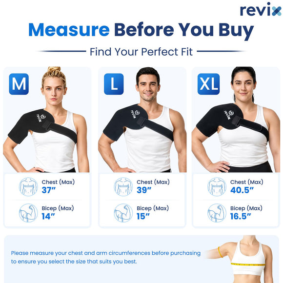 REVIX Large Shoulder Ice Pack, 45-Min Long-Lasting for Rotator Cuff Surgery