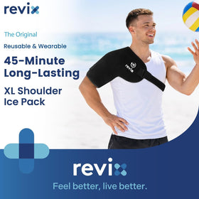 REVIX XL Ice Pack for Shoulder Wrap, 45-Min Long-Lasting Cold Therapy for Rotator Cuff Relief - 0