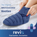 REVIX Microwavable Foot Warmers, Heated Booties for Cold Feet & Discomfort Relief