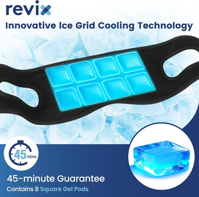 REVIX Wisdom Teeth Ice Pack Head Wrap, 45-Minute Long-Lasting Cooling for Jaw and Face - 0