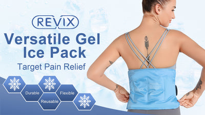 REVIX Ice Pack for Lower Back Pain Cold Compress Ice Bag for Shoulder, Neck, Hip, Arm & Knee