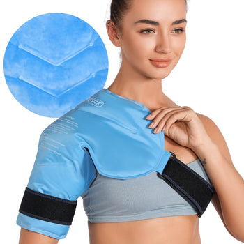 REVIX Shoulder Ice Pack Rotator Cuff Cold Therapy, Ice Packs Shoulder Wraps for Pain Relief