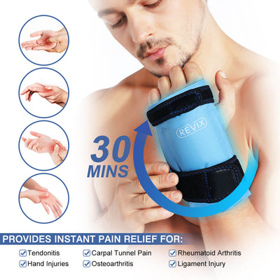 REVIX Wrist Ice Wrap for Carpal Tunnel 