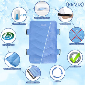 REVIX Full Back Ice Pack for Pain Relief Reusable Large Ice Pack, XXL