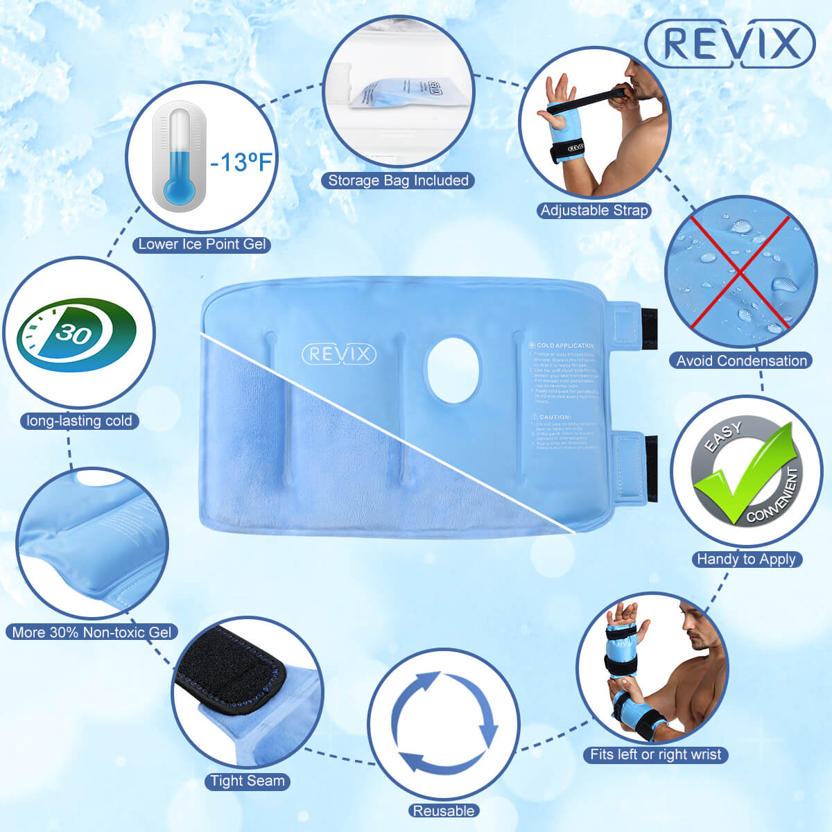 REVIX reusable Ice Pack for Injuries 