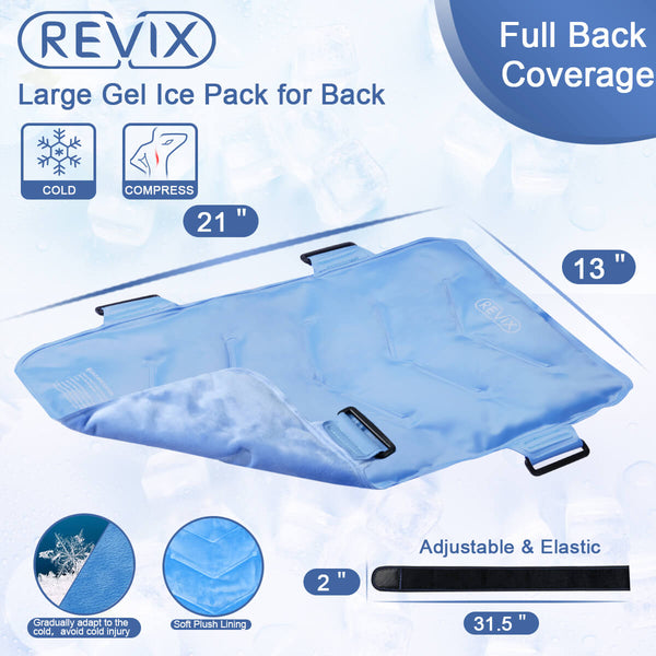 REVIX Full Back Ice Pack for Injuries 