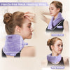 REVIX Microwavable Heated Neck Wrap with Moist Heat for Stress Pain