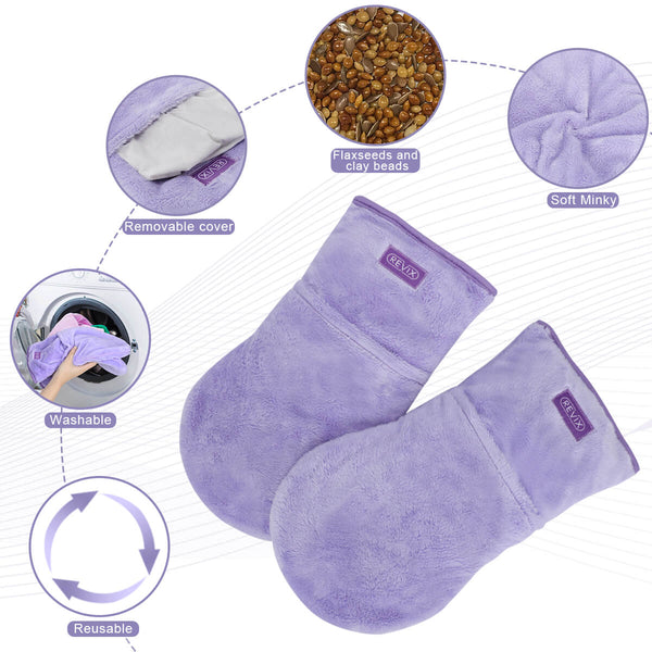 REVIX Microwavable Heating Mittens for tendonitis