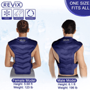 REVIX Large Ice Pack for Shoulder and Back Injuries Reusable, Full Back Ice Pack Wrap Pain Relief