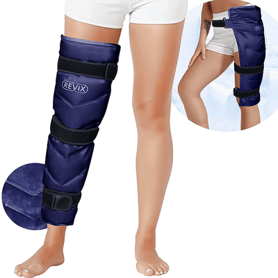 REVIX Gel Ice Pack for Leg Pain Relief, Large Ice Wrap for Cold Compress Therapy After Surgery