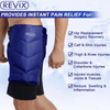 REVIX Ice Pack for Shoulder Back Hip Knee Leg or Shin, Soft Plush Lined Cold Compress Wrap for Surgery Recovery SuccessActive