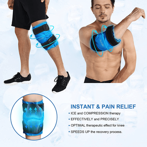Products REVIX Knee Ice Pack for Injuries Reusable Gel Ice Wrap