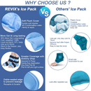 REVIX Ankle Ice Pack Wrap for Ankle Injuries with Reusable Gel